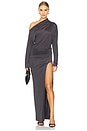 view 1 of 4 MAXIVESTIDO THEO in Charcoal Gray