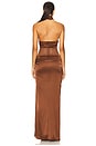 view 4 of 4 Raine Maxi Dress in Chocolate Brown