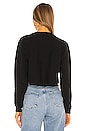 view 3 of 4 Cropped Crewneck in Black