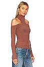 view 2 of 4 Alaric Mock Neck Sweater in Tan