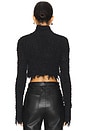 view 3 of 4 Delphine Cropped Sweater in Black