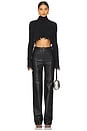 view 4 of 4 Delphine Cropped Sweater in Black
