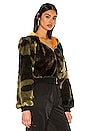 view 3 of 5 Normandy Faux Fur Jacket in Camo
