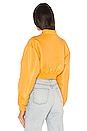 view 3 of 4 Sim Crop Bomber Jacket in Orange Creme