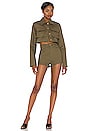 view 4 of 4 Union Cropped Jacket in Army Green