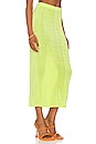 view 2 of 4 Ramona Midi Skirt in Acid Lime