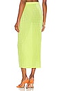 view 3 of 4 Ramona Midi Skirt in Acid Lime