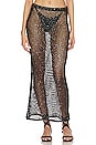 view 1 of 5 Manu Sequin Net Maxi Skirt in Black