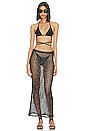view 4 of 5 Manu Sequin Net Maxi Skirt in Black