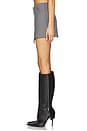 view 3 of 6 Delanie Mini Skirt in Charcoal Grey