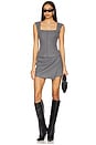 view 5 of 6 Delanie Mini Skirt in Charcoal Grey