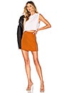 view 4 of 4 Lacey Mini Skirt in Burnt Orange