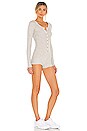 view 2 of 5 Henley Romper in Heather Gray