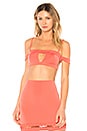 view 1 of 4 Raven Bralette in Coral