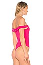 view 4 of 5 Darien Bodysuit in Hot Pink