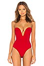 view 2 of 5 BODY SANS BRETELLES FELICITY in Crimson