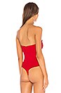 view 4 of 5 BODY SANS BRETELLES FELICITY in Crimson