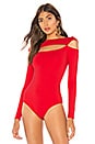 view 2 of 5 Selma Bodysuit in Fire Red