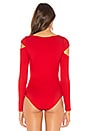 view 4 of 5 Selma Bodysuit in Fire Red