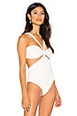 view 3 of 5 Twist Bandeau Bodysuit in White
