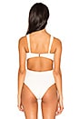 view 4 of 5 Twist Bandeau Bodysuit in White