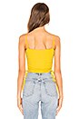 view 3 of 4 Niko Crop Top in Bright Yellow