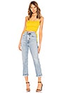 view 4 of 4 Niko Crop Top in Bright Yellow