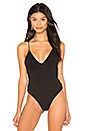 view 2 of 5 Strappy Back Bodysuit in Black