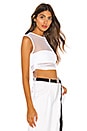 view 2 of 4 Lisa Mesh Top in White