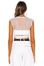 view 3 of 4 Lisa Mesh Top in White