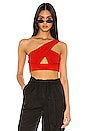 view 1 of 4 Thea Top in Fiery Red