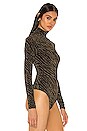 view 3 of 6 Melissa Bodysuit in Gold & Black