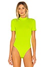 view 2 of 5 Janice Bodysuit in Neon Yellow