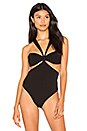 view 2 of 5 Twist Bandeau Bodysuit in Black