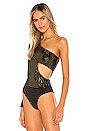 view 5 of 7 Karly Bodysuit in Black & Gold