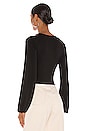 view 3 of 4 Cut Out Nikkie Top in Black