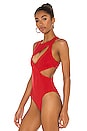 view 4 of 6 Kyoto Bodysuit in Red