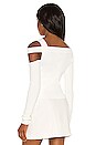 view 4 of 5 Milee Long Sleeve Top in White