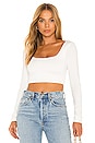 view 1 of 4 Hibi Crop Top in White
