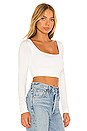 view 2 of 4 Hibi Crop Top in White