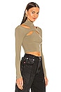 view 2 of 4 Alyson Cut Out Top in Green