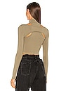 view 3 of 4 Alyson Cut Out Top in Green