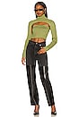 view 4 of 4 Loren Knit Tube Top in Olive Green