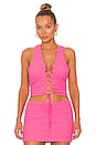 view 1 of 5 Raine Top in Pink in Hot Pink