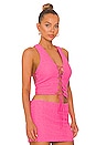 view 2 of 5 Raine Top in Pink in Hot Pink
