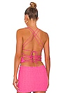 view 3 of 5 Raine Top in Pink in Hot Pink