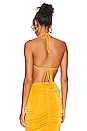 view 3 of 4 Poppy Crop Top in Sunset Yellow