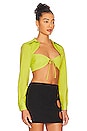 view 2 of 4 BLUSA NADIA in Acid Lime