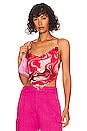 view 1 of 5 Dionne Top in Red Swirl Print