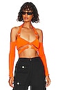 view 1 of 4 Roberta Crop Top in Neon Orange